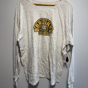 NWT Bruins Grey Long Sleeve Tee XL